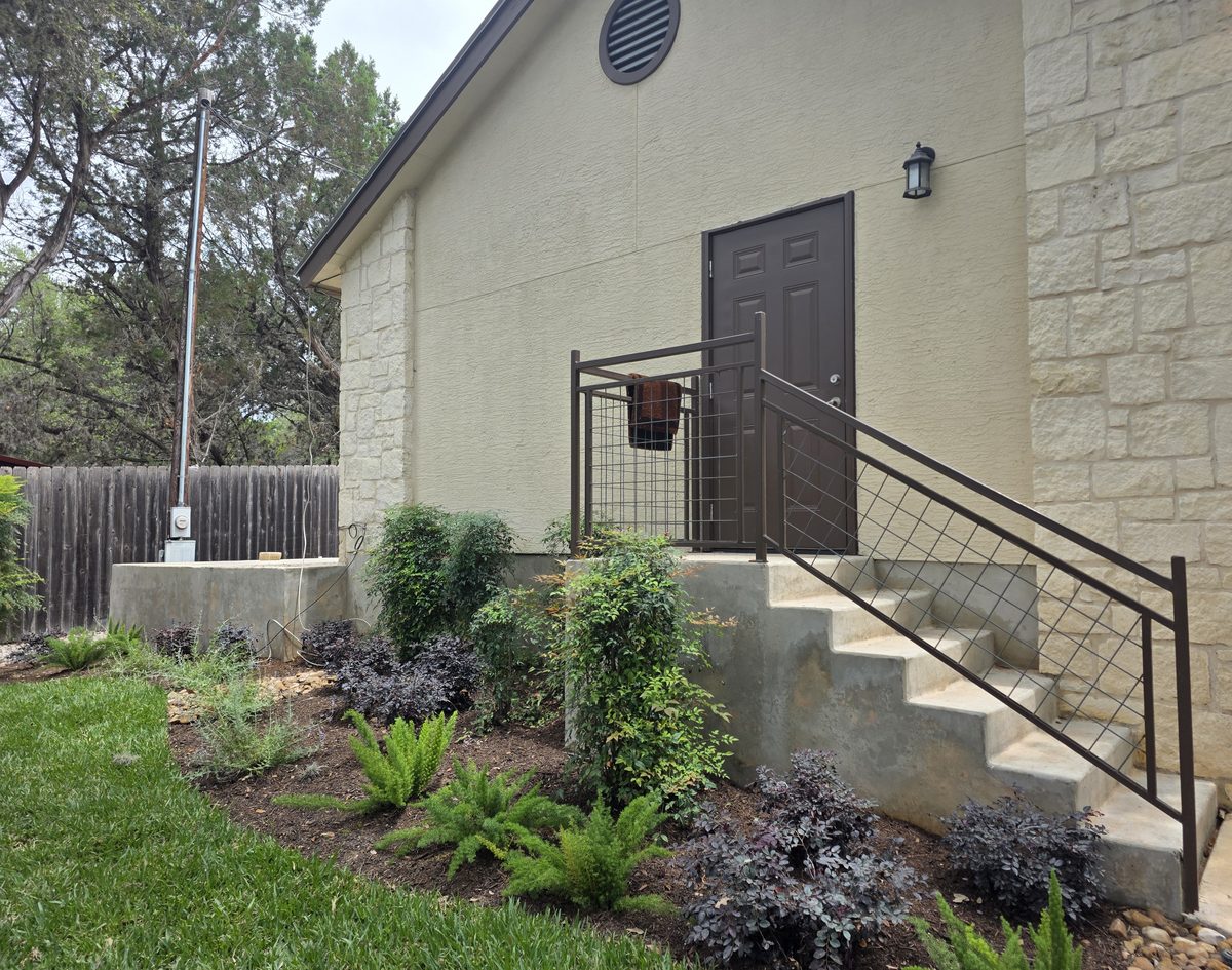 Stone and stucco home exterior
